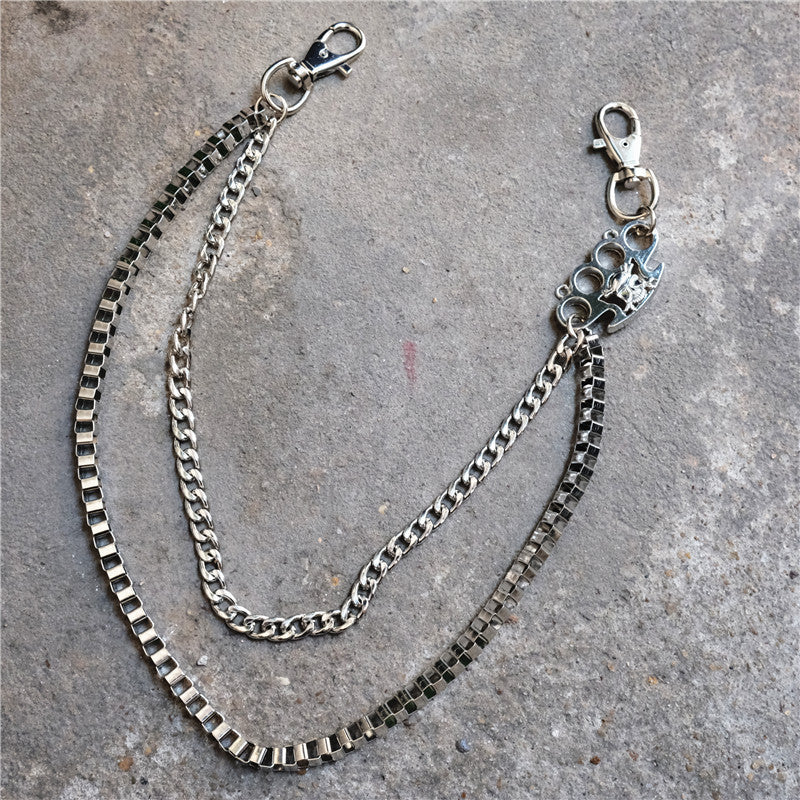 Chrome Hearts Simple retro men's thin hip-hop disco metal trouser chain