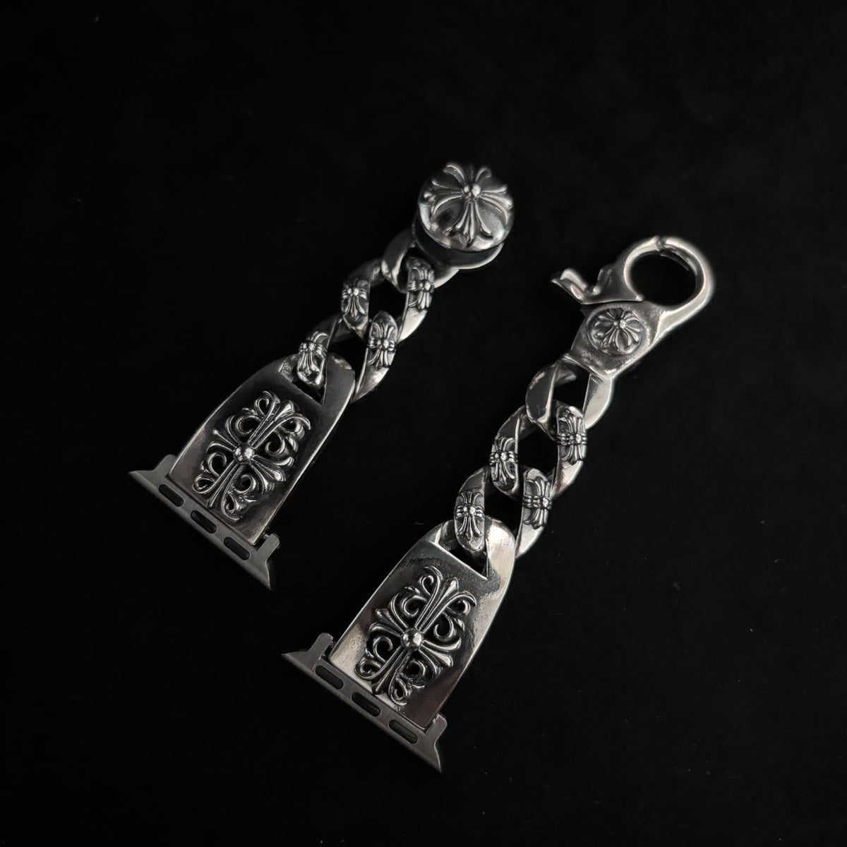 Chrome Hearts Crusader flower lobster clasp watch strap