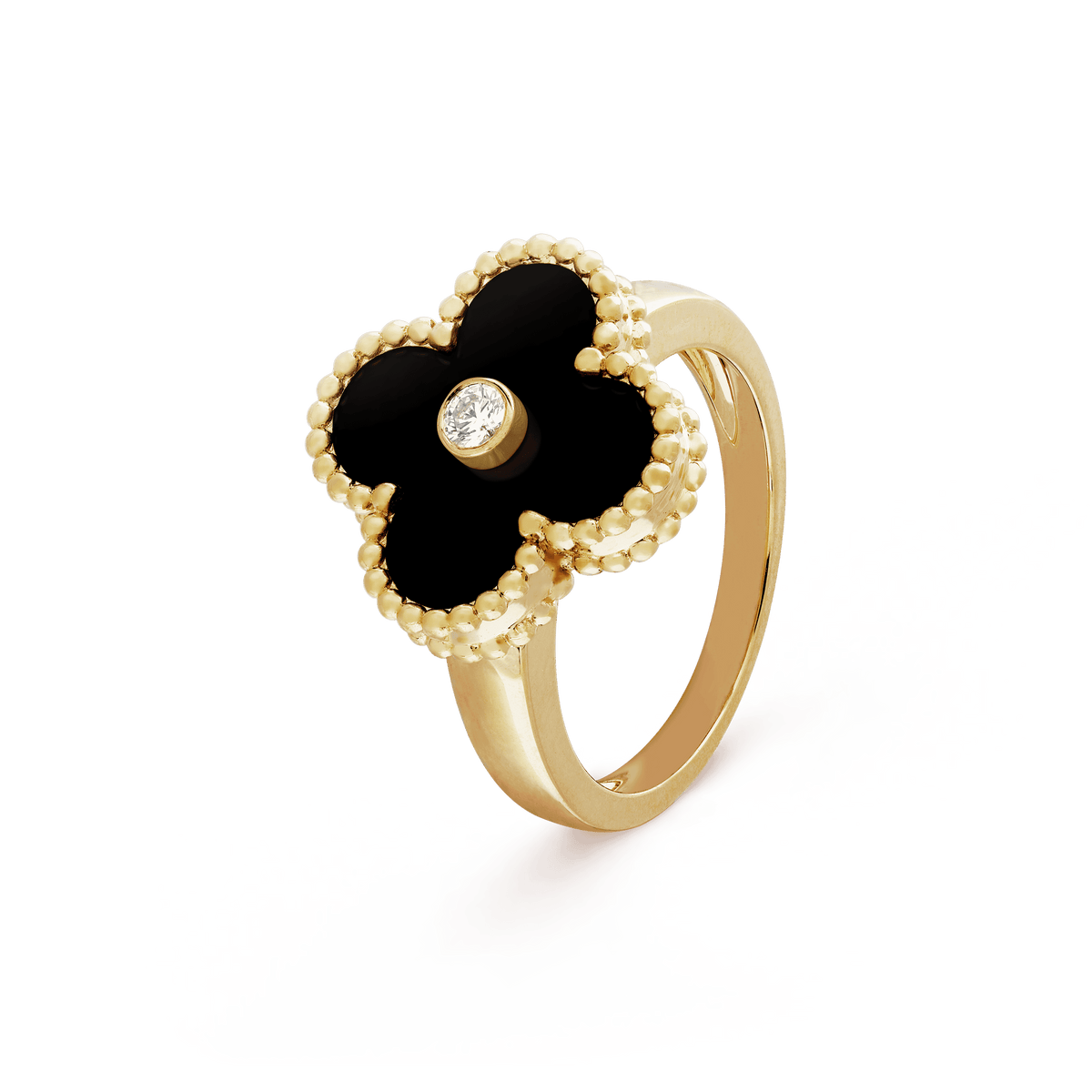 Van Cleef & Arpels Vintage Alhambra Black Onyx Ring